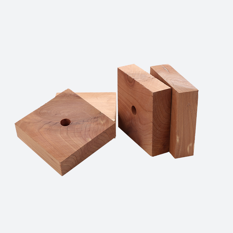 Wood block with hole in the middle