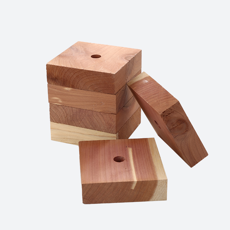 Wood block with hole in the middle