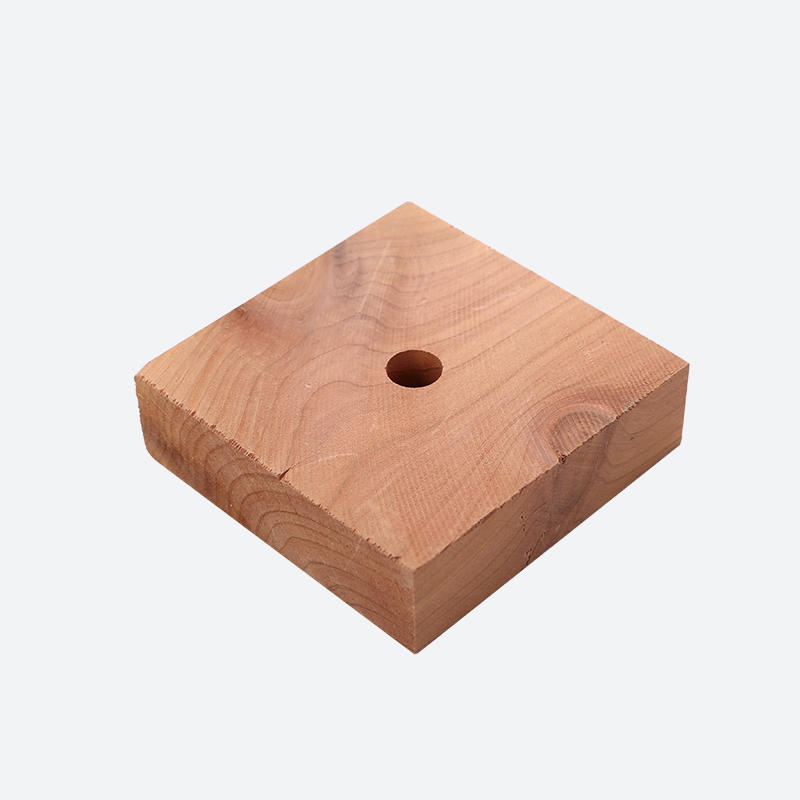 Wood block with hole in the middle