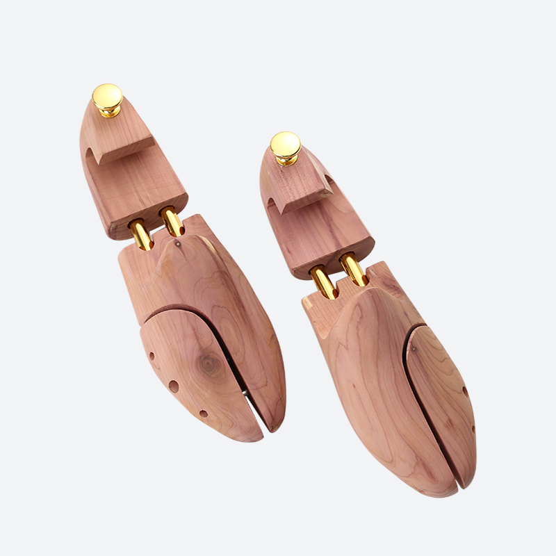wooden shoe tree double tube cedar material double tube